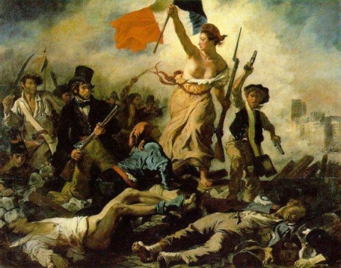 Delacroix Eugene Liberty liderando o povo