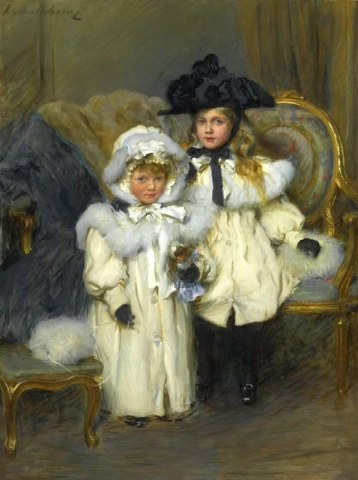 Dorothy und Irene Falkner um 1900
