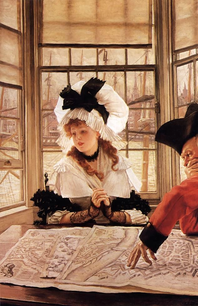 La tediosa historia por James Tissot reproduccion de pintura al oleo a la venta