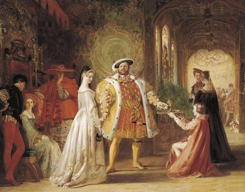 ヘンリー 8 世のアン・ブーリンとの最初のインタビュー 1835 年 by ダニエル・マクリーズ 油絵複製販売