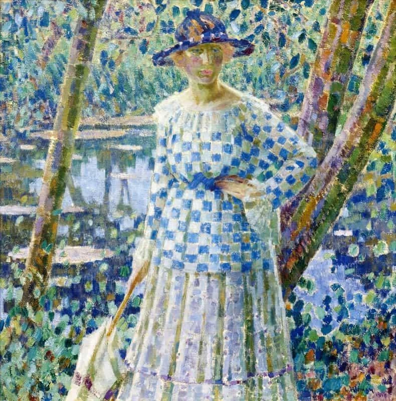 庭の少女 1918 by ルイス・リトマン 油絵複製販売