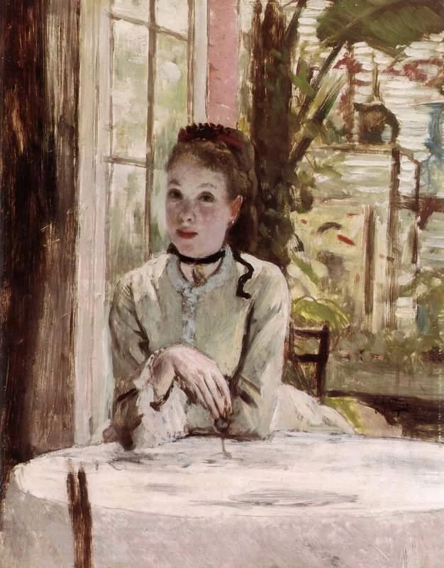 Girl In A Conservatory 1867 69