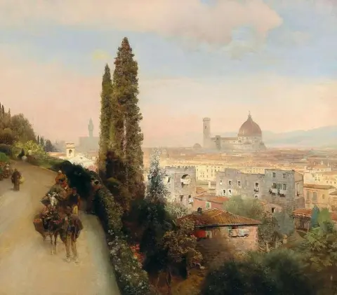 Blick Auf Florenz 佛罗伦萨景观 1883