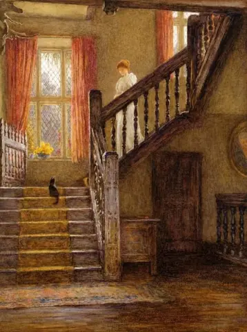 Staircase Whittington Court Gloucestershire