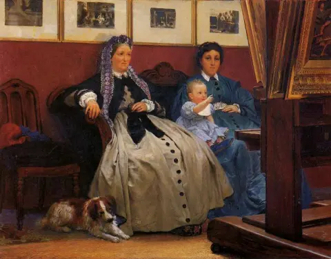 Oma studioni eli The Aesthetic View Madame Dumoulin Marie Pauline ja Laurense 1867