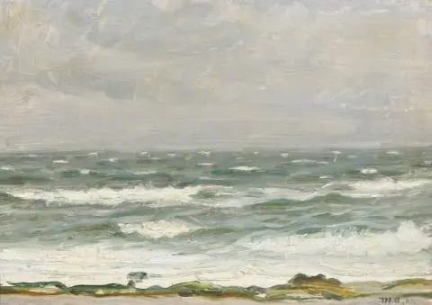 Een blik vanaf de kust richting Choppy Waters 1902