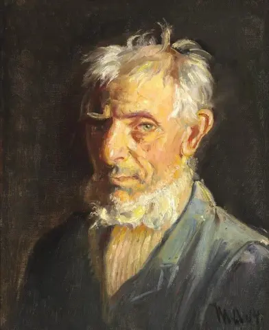 Bebaarde visser uit Skagen 1914