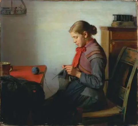 سكاجين جيرل مارين صوفي الحياكة 1882