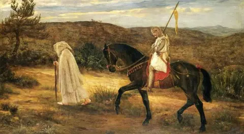 Merlino e Lancillotto Un incidente da La Morte D'Arthur 1871