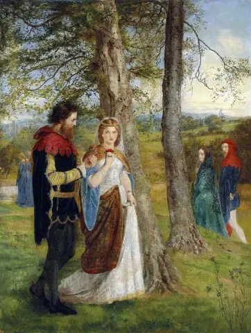 Sir Lancillotto e la regina Ginevra circa 1864