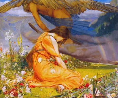 El jardín de Adonis - Amoretta y el tiempo 1887