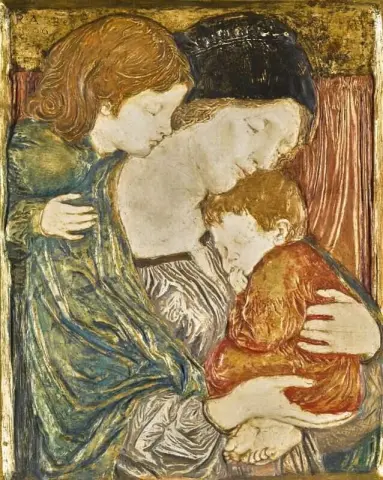 Relief med en mor och barn 1906