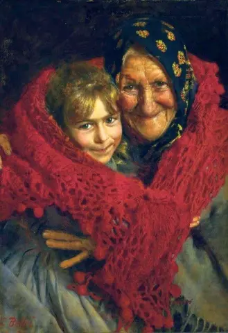Grootmoeder en kind