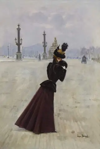 Junge Frau Place De La Concorde