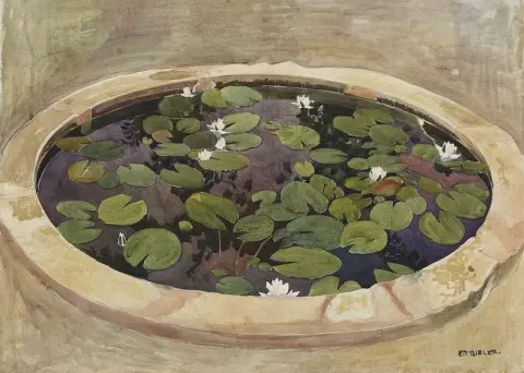 Studie för Mysterious Water - The Water Lily Pond