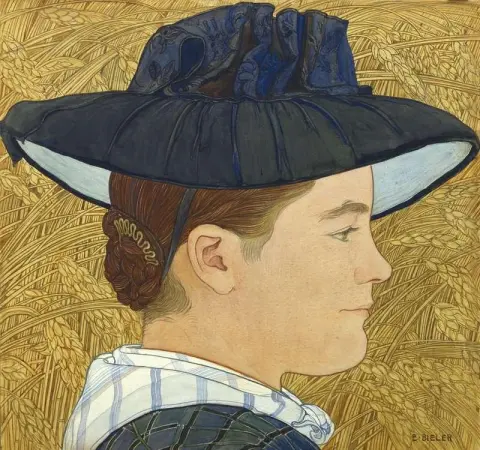 Girl In The Bles Ca. 1910