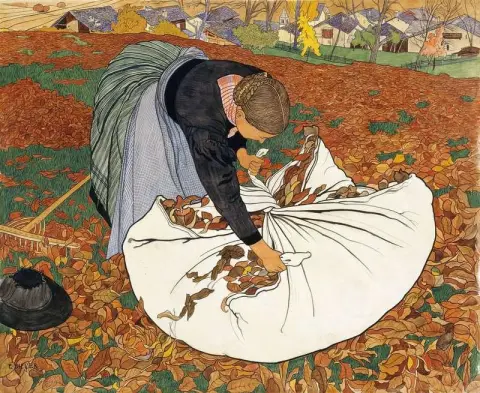 Den fallna lövplockaren ca 1909