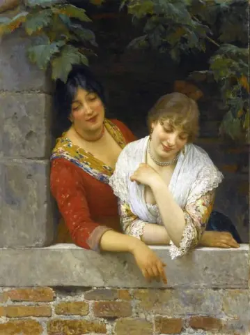 Venetianere på balkongen 1881