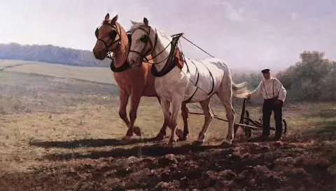 Pløying av åkeren 1878