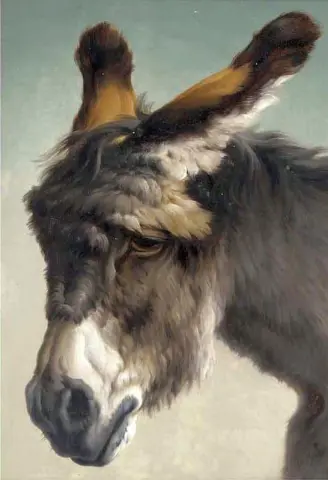 El burro abandonado Ca. 1881