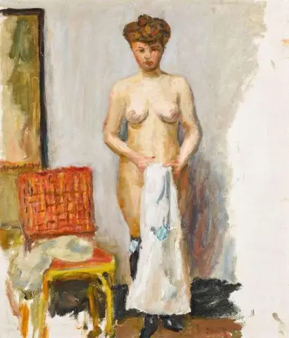 Naaktrode stoel ca. 1905