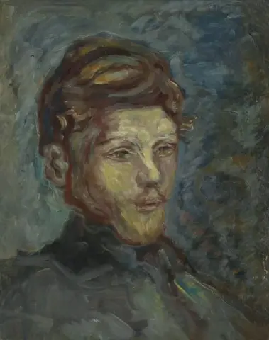Hoofd van een jonge, bebaarde man, ca. 1903