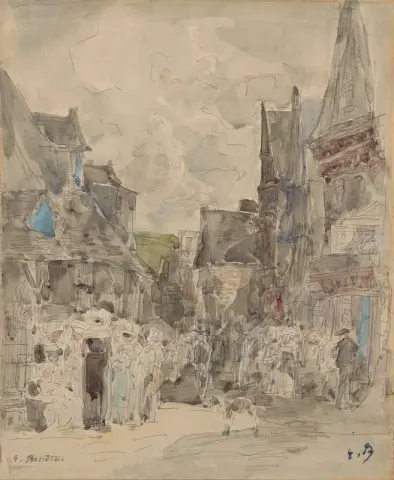 Vergebung in der Bretagne, ca. 1869