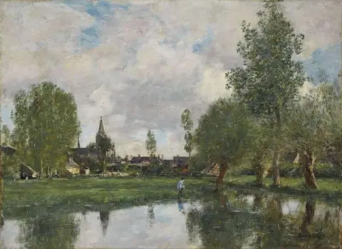 Pueblo alrededor de Dunkerque 1889
