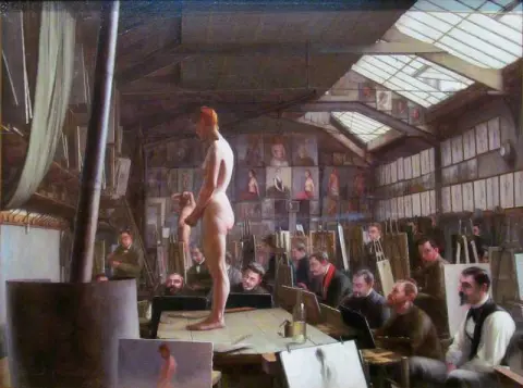 Bouguereau S Workshop all'Academie Julian Parigi 1891