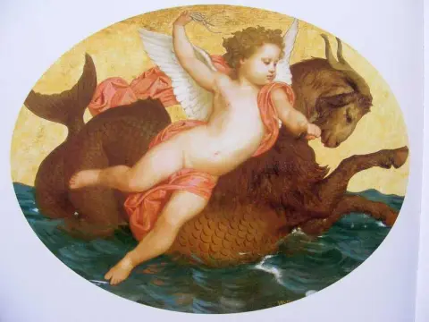 Amor auf einem Seeungeheuer