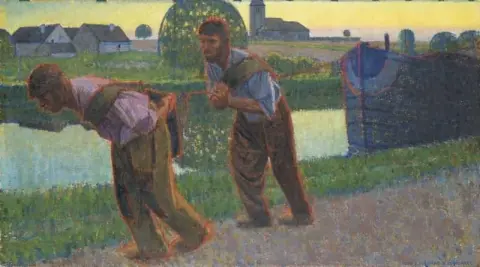 Traino di uomini