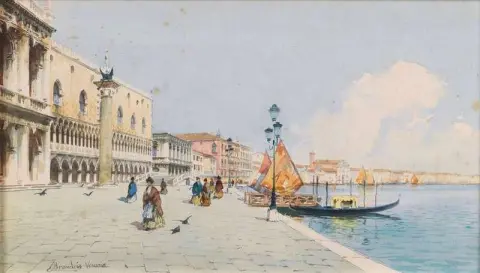 Venice View Of The Riva Degli Schiavoni