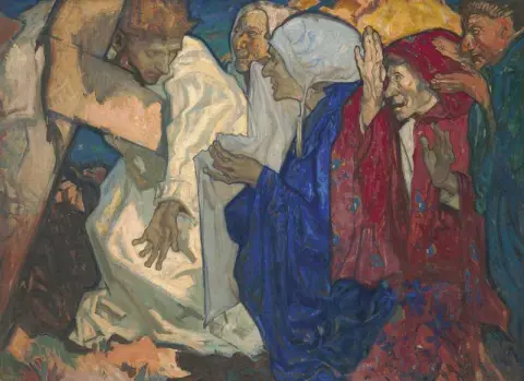 La sexta estación de la cruz Verónica limpia el rostro de Jesús 1891