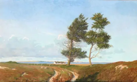Dia de verão. Motivo Fra Kulhus. I Baggruden Issefjord 1900