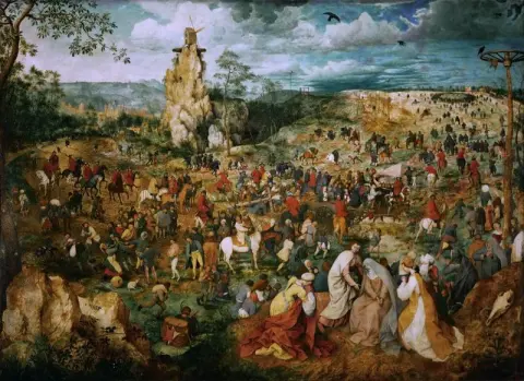 Processionen till Golgata