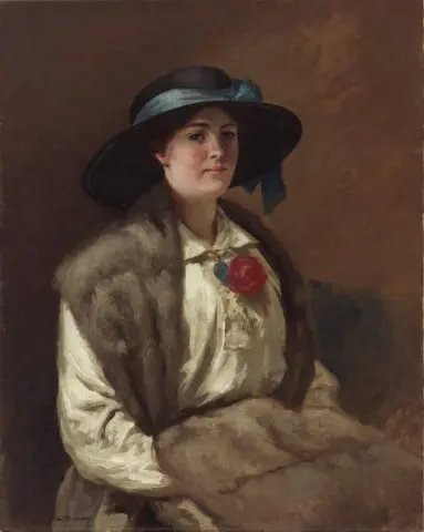 Porträtt av fröken Hilary Mackinnon 1913