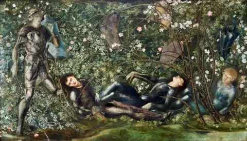 De prins die het Briar Wood binnengaat, 1869