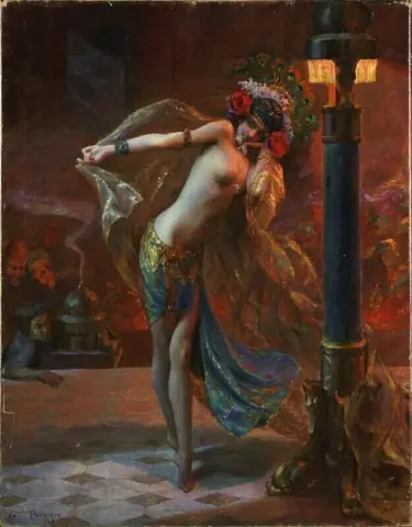 Eksotiske dansere ca. 1880