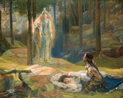 A Revelação Brunnhilde Descobrindo Sieglinde e Siegmund
