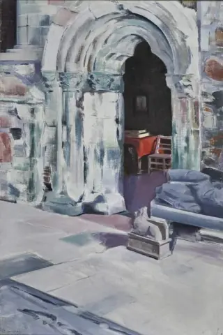 Iona 수도원의 내부 성구실 문