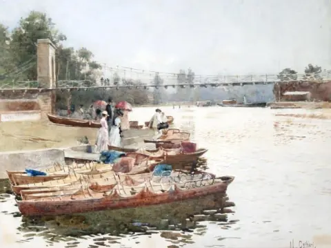 Rowing Boats On The Thames At Marlow