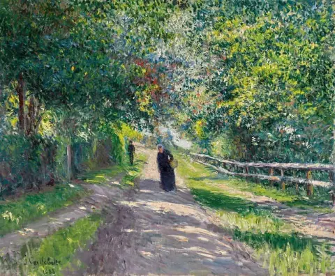 Allee De La Villa Des Fleurs Trouville 1883
