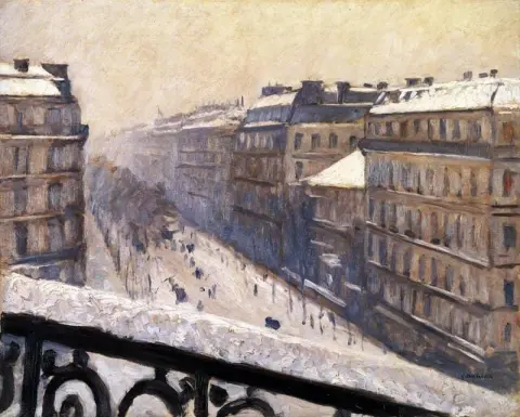 Boulevard Haussmann Schneeeffekt