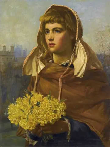 زهور طازجة من البلاد معروضة عام 1881