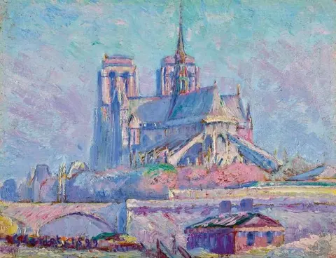 Estudo de Notre Dame retirado de Port Aux Vins 1899