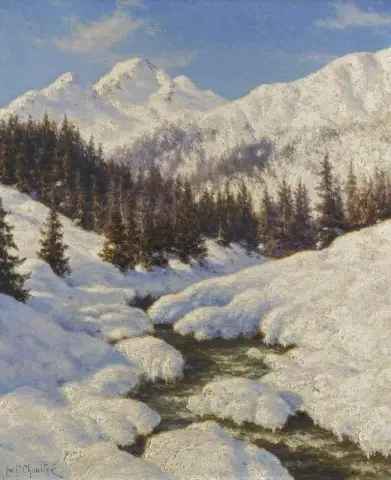 Stream i snøen