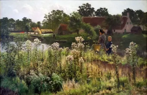 Der Fluss Leie bei Astene