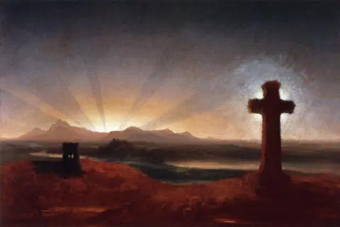 Cross at the rising sun