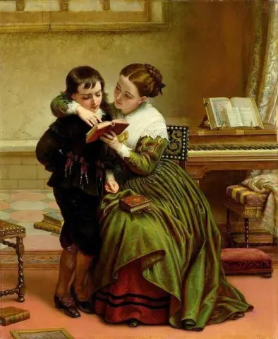 George Herbert und seine Mutter 1872