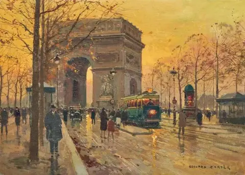 Paris The Arc De Triomphe At Place De L Etoile